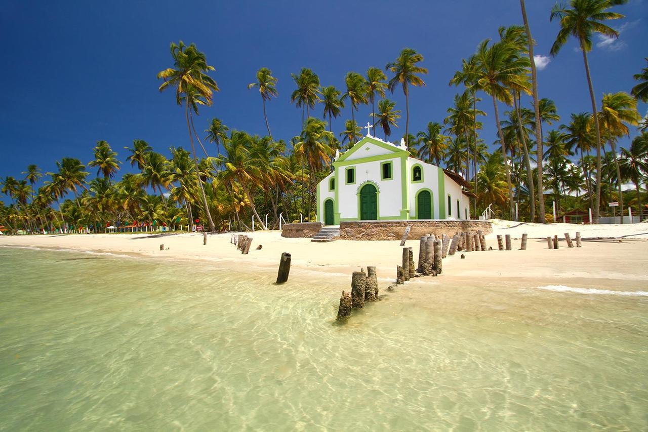 Sitio Recanto Feliz-Beira-Mar, Pertinho Da Igrejinha Прая-дос-Карнейрос Экстерьер фото